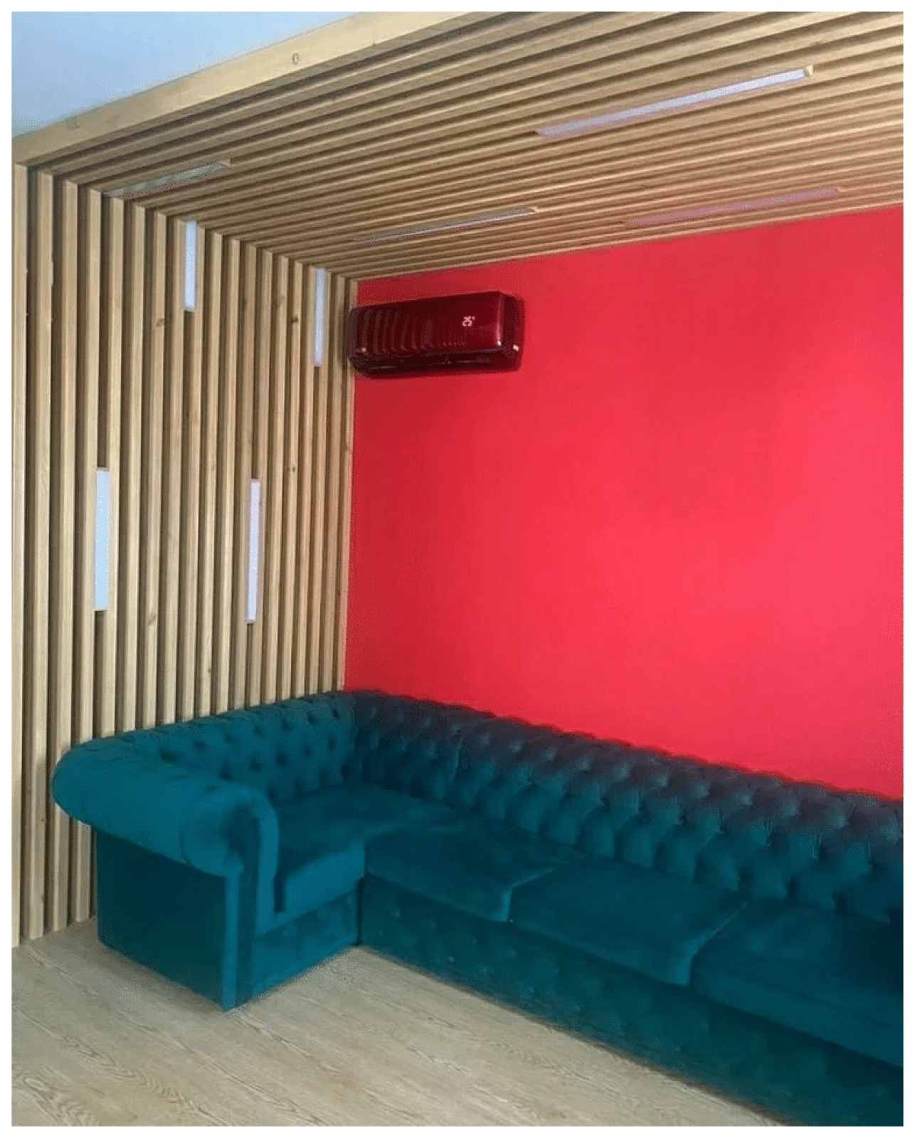 Г-образная перегородка для зонирования из Сосны 40х80мм