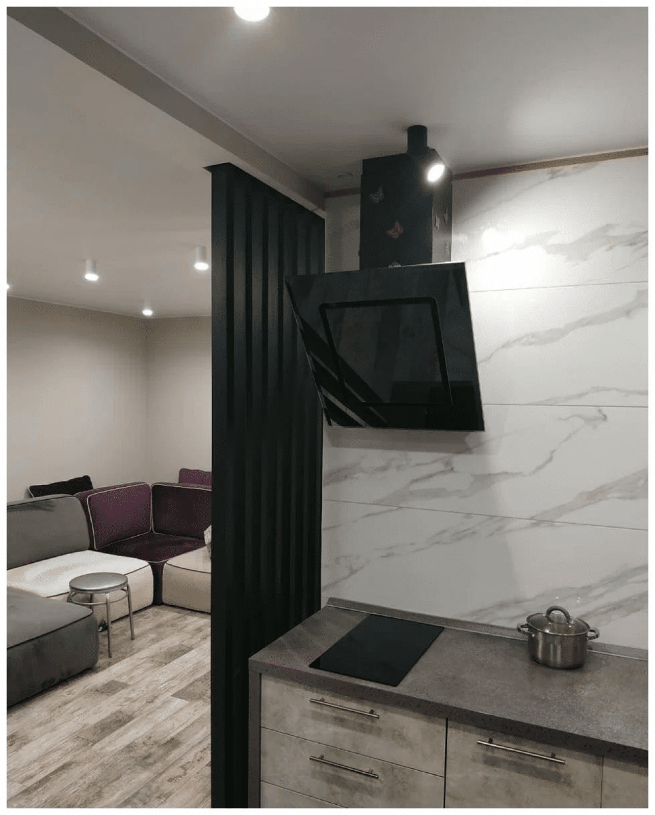 Реечная перегородка из Сосны 40х60мм