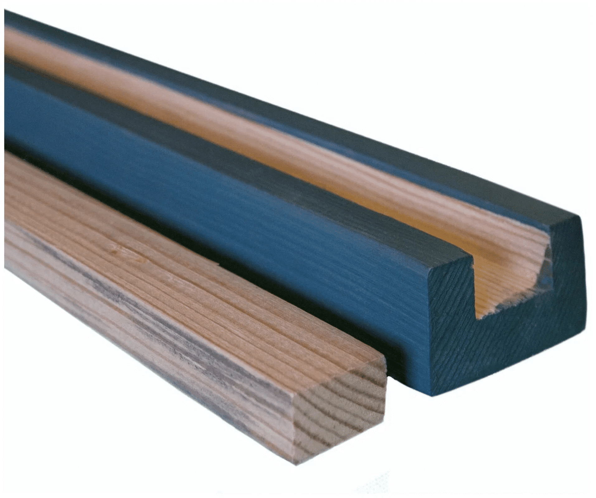 Рейки на стену с точечными светильниками из Сосны 40х40мм