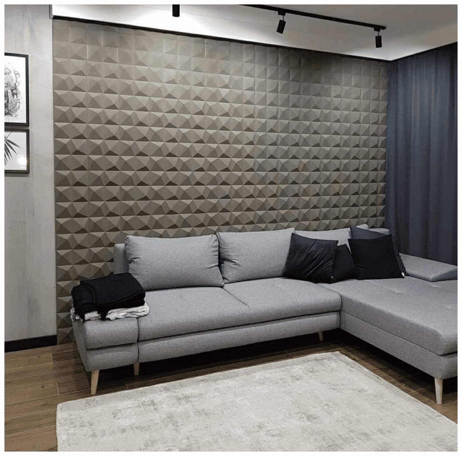 Стеновые 3D блоки из пробки Пирамидка