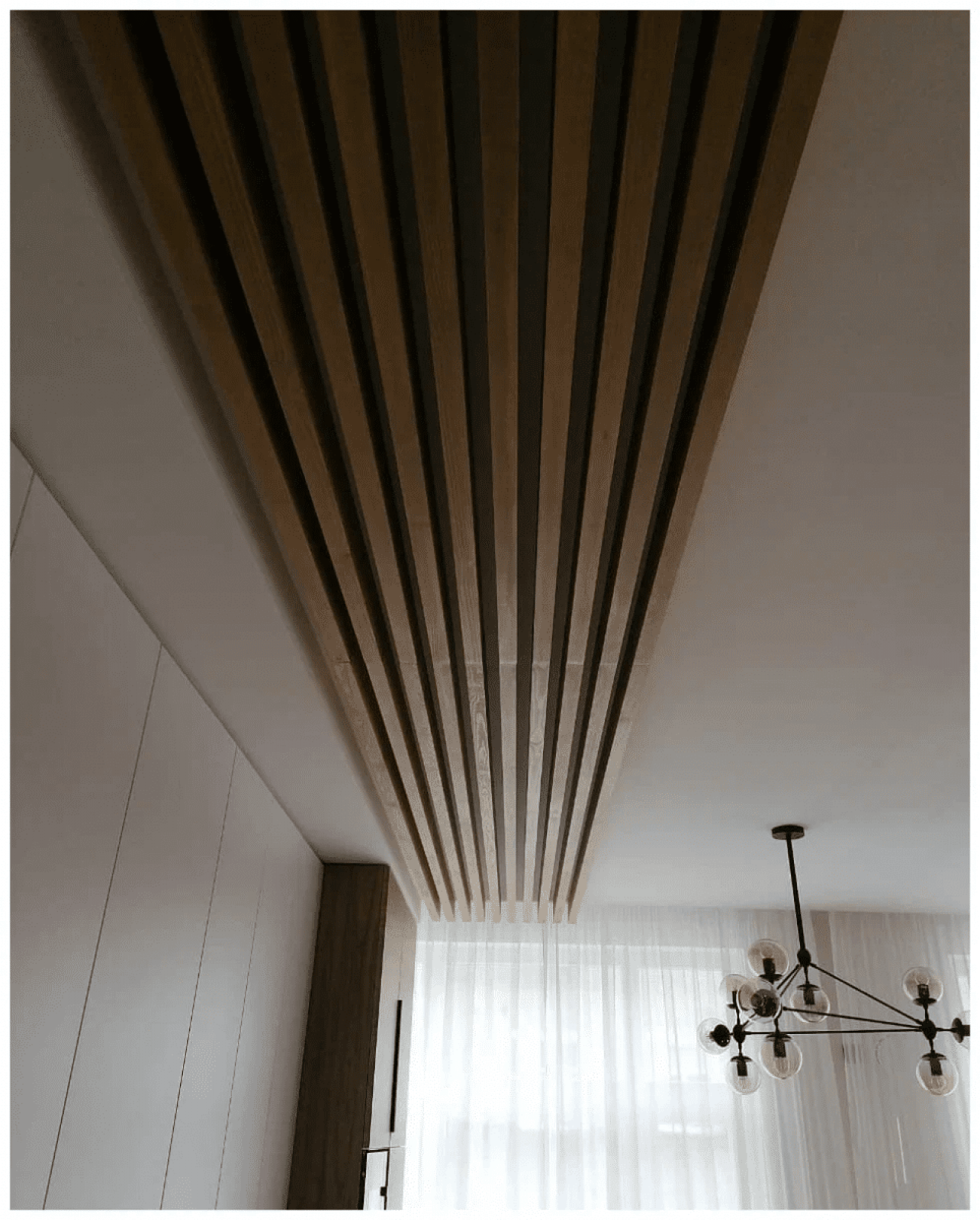 Г-образная перегородка для зонирования из Сосны 40х100мм