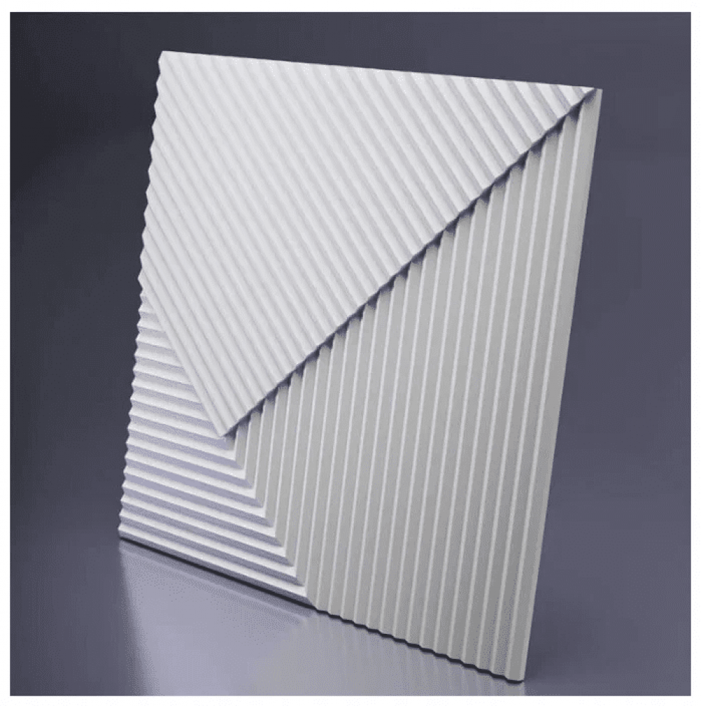 Стеновые 3D панели Artpole из гипса в ламинации 60х60см