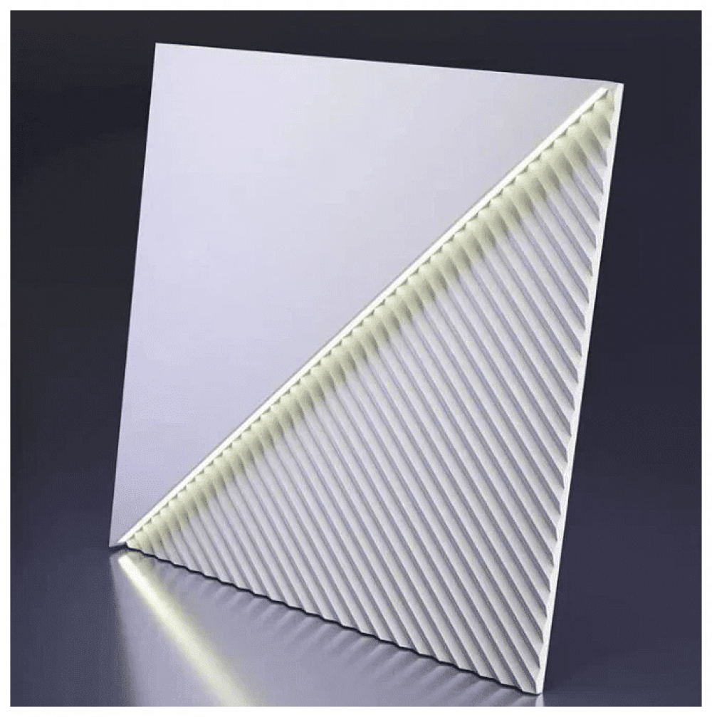 Стеновые 3D панели Artpole из гипса в ламинации LED 60х60см