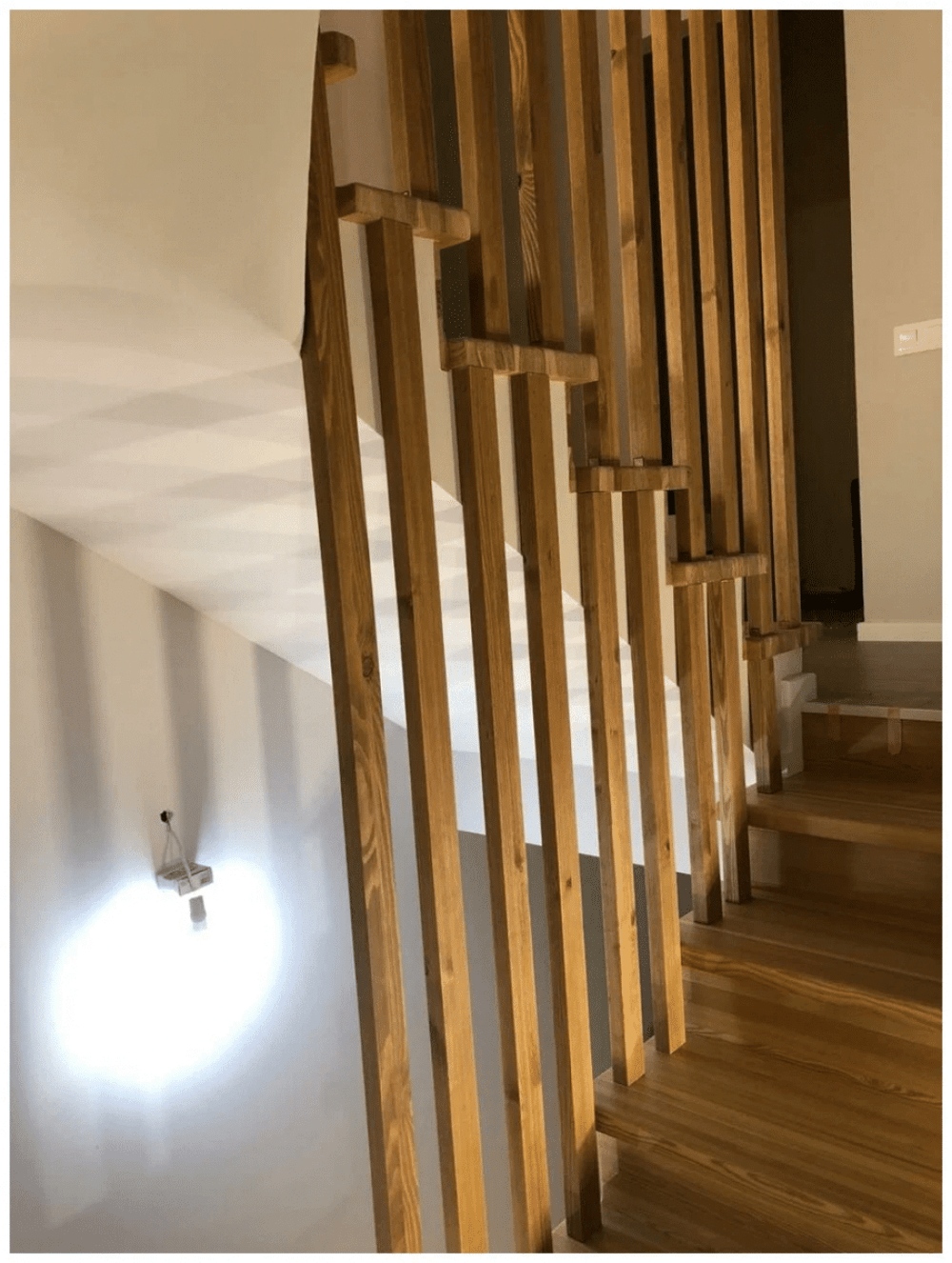 Перегородка лестничная из Сосны 30х60мм