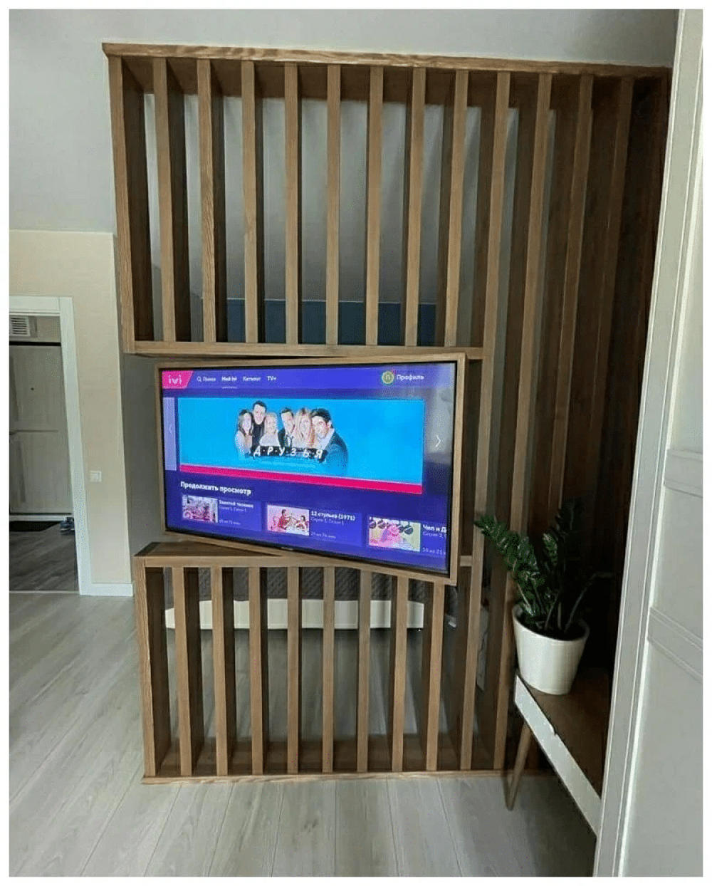 TV перегородка из Сосны 40х140мм
