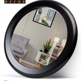 Добавьте немного элегантности и стиля в свой дом с помощью круглого зеркала в деревянной раме от ...