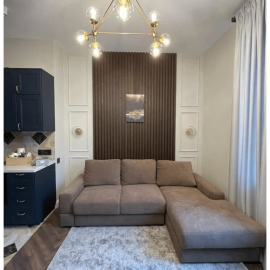 Рейка из массива Сосны 40х30х3000мм для декора стен, цвет М462, с механизмом скрытого монтажа пол...