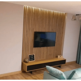 Рейка из массива Сосны 45х45х3000мм для декора стен и потолка, индивидуальный подбор цвета, с мех...