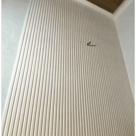 Стеновые 3D панели из наногипса под покраску 50х50см. Модель рейка. Стоимость указана за 1 шт.
