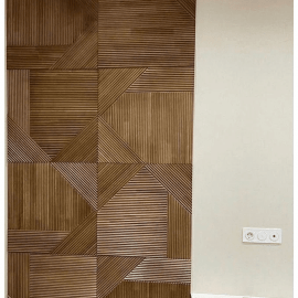 Рифленые стеновые панели. Размер одной панели 600х600х20мм. Цена указана за 1м².
