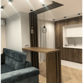 Рейка из массива Дуба 70х70х3000мм для реечной перегородки, цвет 5126, с механизмом скрытого монт...