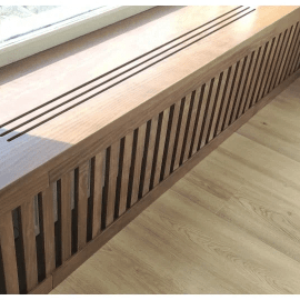 Решетка радиатора навесная из МДФ в шпоне Дуба. Изготавливается по индивидуальным размерам.&nbsp;
