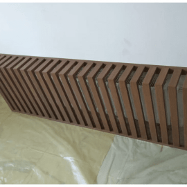 Решетка радиатора навесная из МДФ в шпоне Дуба. Изготавливается по индивидуальным размерам. Стоим...