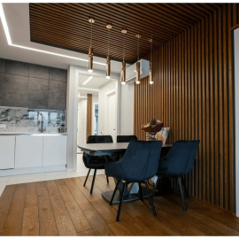 Рейка из массива Сосны 30х20х3000мм для декора стен, индивидуальный подбор цвета, с механизмом ск...