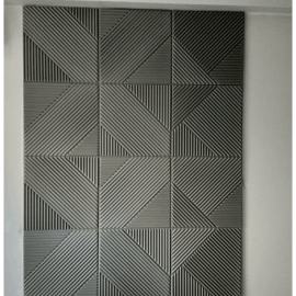 Стеновые 3D панели из наногипса под покраску 50х50см. Стоимость указана за 1 шт.
