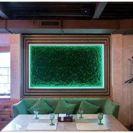 Размер панно 1940х1110мм . Мох "Ягель". Цвет зелёная трава. Не требует ухода, антистати...