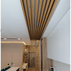 Рейка из массива Сосны 40х100х3000мм для реечной перегородки, индивидуальный подбор цвета, с меха...