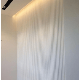 Стеновые 3D панели из наногипса под покраску 50х50см. Модель рейка. Стоимость указана за 1 шт.
