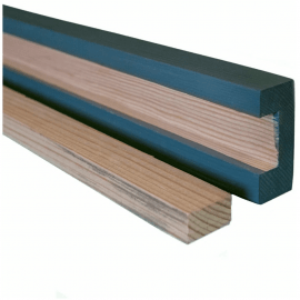 Рейка из массива сосны 40х20х3000мм для декора стен и потолка, с механизмом скрытого монтажа на с...