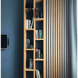 Стеллаж для книг из массива Бука. Цена за 1м2.
