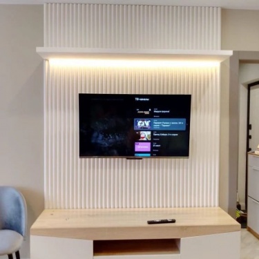 Размеры одной панели 500х500мм.
Полка 40х200х1600мм.
