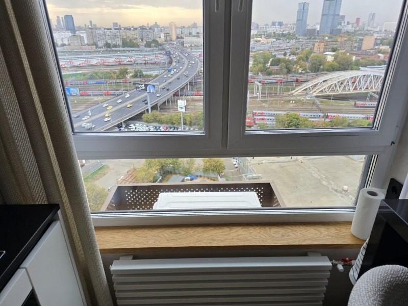 Подоконник из МДФ в шпоне