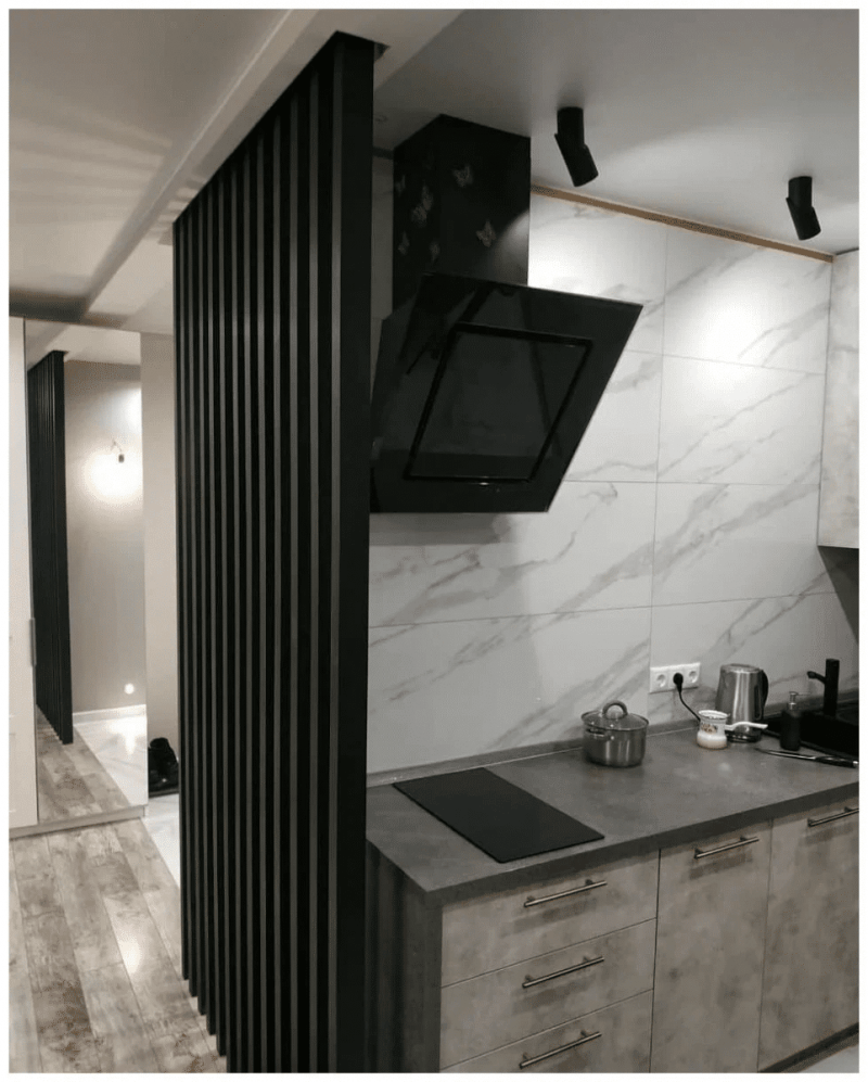 Реечная перегородка из Сосны 40х60мм