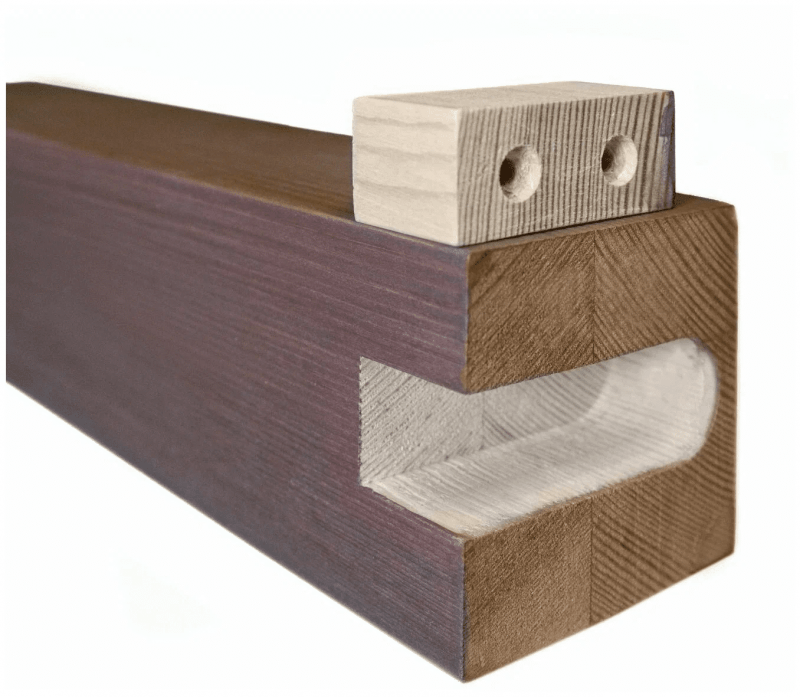 Перегородка с поворотным механизмом из Сосны 40х130мм