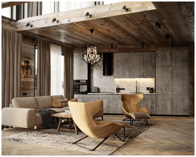 Доска амбарная (loft) для декора стен и потолка