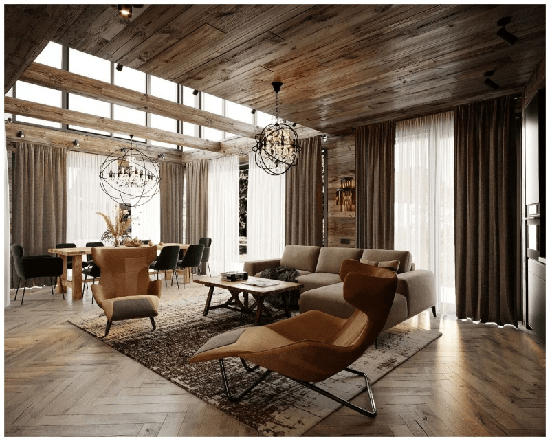 Доска амбарная (loft) для декора стен и потолка