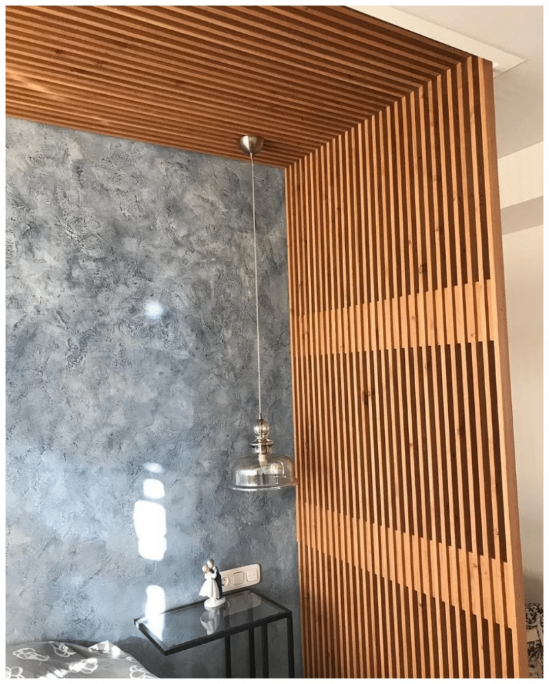 Г-образная перегородка для зонирования из Сосны 50х50мм