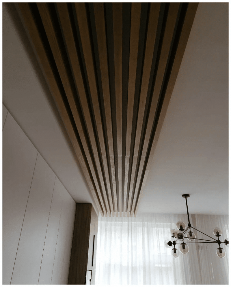 Г-образная перегородка для зонирования из Сосны 40х100мм